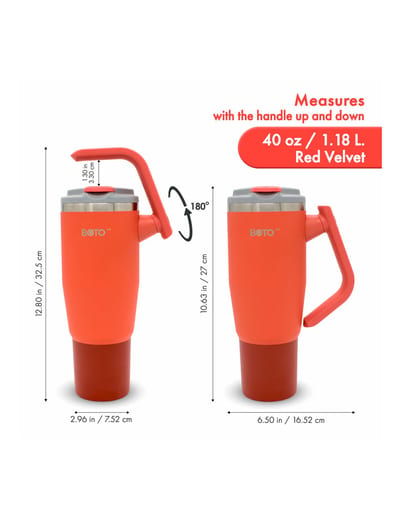 BOTO Gyro BG40-RV, 1,18 L / 40 oz, Red Velvet; vista y detalles oficiales 7.