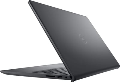 Dell 15 DC15250 táctil, Core i5-1334U, 8GB RAM, 512GB SSD, Carbon Black, vista posterior abierta