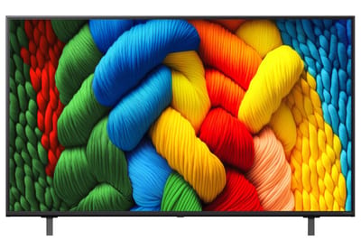 Vista frontal del televisor LG 55NANO80ASA NanoCell 4K.