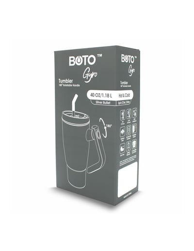BOTO Gyro BG40-SV, 1,18 L / 40 oz, Silver Bullet; vista y detalles oficiales 10.