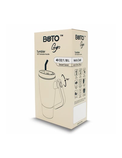 BOTO Gyro BG40-DS, 1,18 L / 40 oz, Desert Sand; vista y detalles oficiales 11.