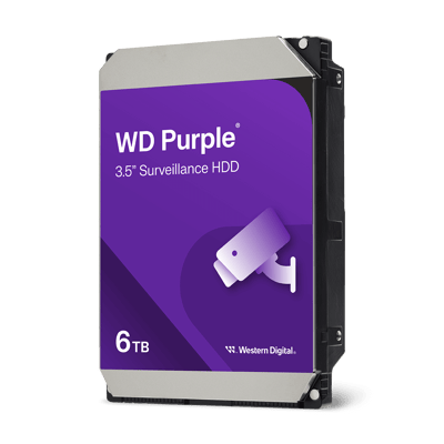 Imagen oficial ilustrativa del disco duro WD Purple de 6 TB