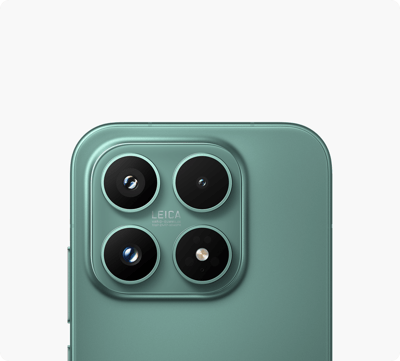 Xiaomi 17 verde, vistas posteriores del equipo; color referencial