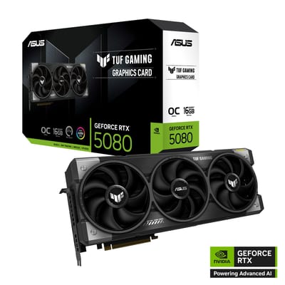ASUS TUF-RTX5080-O16G-GAMING: tarjeta y empaque (15)