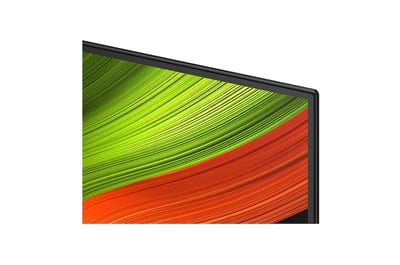 Televisor LG OLED65B5PSA de 65 pulgadas, detalle oblicuo del borde y panel