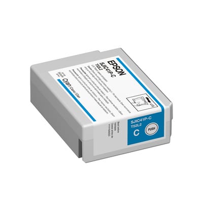 Cartucho Epson SJIC41P-C cian para ColorWorks C4000, vista del consumible