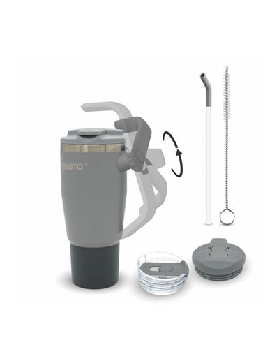 BOTO Gyro BG32-PS, 950 ml / 32 oz, Platinum Shadow; vista y detalles oficiales 7.