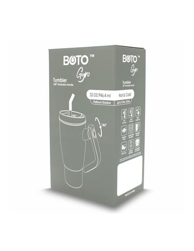 BOTO Gyro BG32-PS, 950 ml / 32 oz, Platinum Shadow; vista y detalles oficiales 10.
