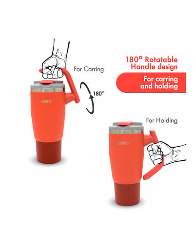 BOTO Gyro BG32-RV, 950 ml / 32 oz, Red Velvet; vista y detalles oficiales 5.