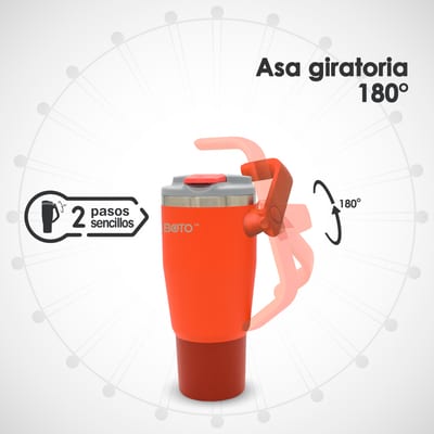 BOTO Gyro BG32-RV, 950 ml / 32 oz, Red Velvet; detalle oficial del producto 15.