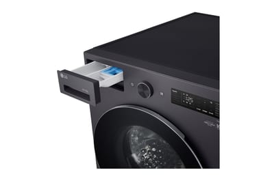 Lavadora secadora LG WD20EGNTSPG: dispensador abierto