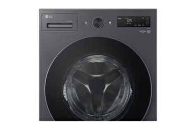 Lavadora secadora LG WD20EGNTSPG: detalle frontal de la puerta