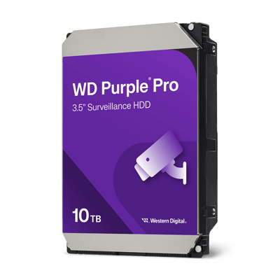 Imagen oficial ilustrativa del disco duro WD Purple Pro de 10 TB