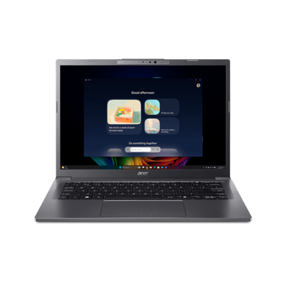 Acer Aspire 14 AI A14-52M-72FH en vista frontal