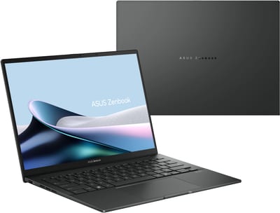 ASUS Zenbook 14 UM3405GA-ZB_70: vistas del equipo abierto y cerrado