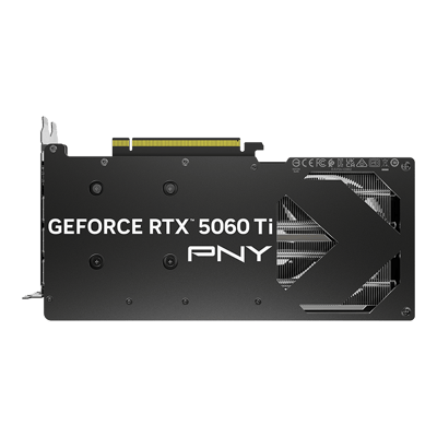 PNY GeForce RTX 5060 Ti 8GB Overclocked Dual Fan — placa posterior