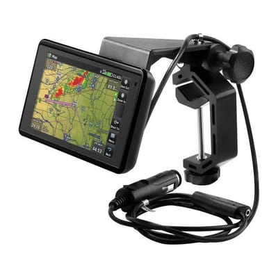 Garmin aera 660 con soporte de yugo y cable de alimentación