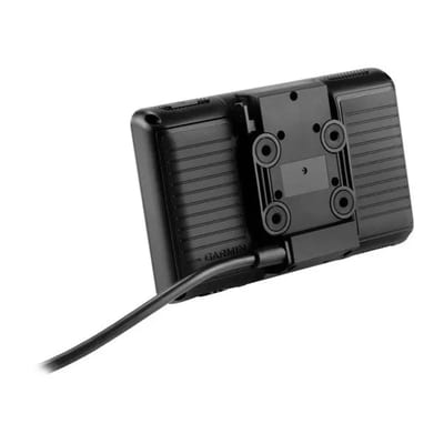 Garmin aera 660, vista posterior con base de conexión y cable
