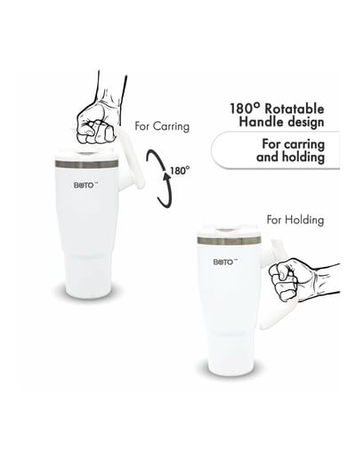 BOTO Gyro BG32-MW, 950 ml / 32 oz, Moon White; vista y detalles oficiales 5.