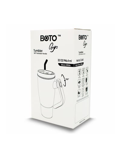 BOTO Gyro BG32-MW, 950 ml / 32 oz, Moon White; vista y detalles oficiales 11.