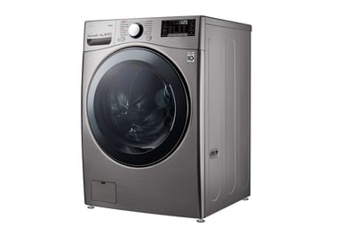 Lavadora secadora LG WD22VV2S6: perspectiva frontal derecha
