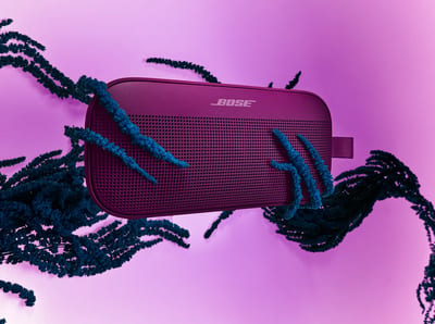 Parlante Bose SoundLink Flex 2nd Gen Rosewood Mauve, galería oficial del producto.