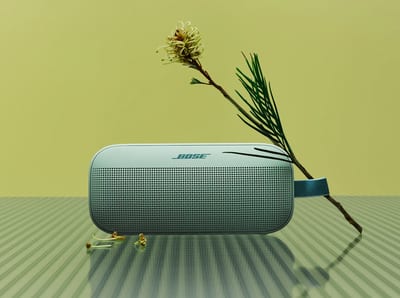 Parlante Bose SoundLink Flex 2nd Gen Dewdrop Mint, galería oficial del producto.