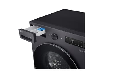 Lavadora secadora LG WD15EGNTSPG: dispensador abierto