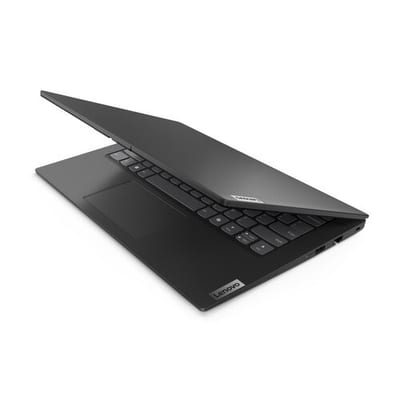Lenovo V14 G5 IRL 83HDA06BUS negro, vista semiabierta