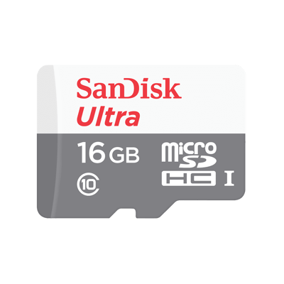 Tarjeta SanDisk Ultra microSDHC de 16 GB, modelo SDSQUNS-016G-GN3MA