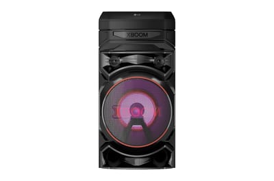 Torre de sonido LG XBOOM RNC5 con karaoke; imagen oficial referencial del fabricante