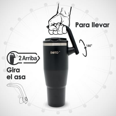BOTO Gyro BG40-JB, 1,18 L / 40 oz, Jet Black; detalle oficial del producto 17.