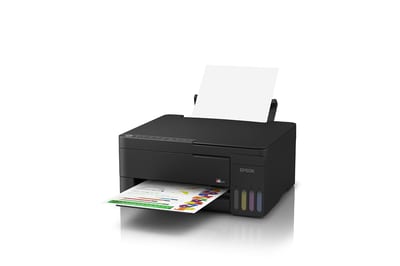 Epson EcoTank L3350 negra, vista en perspectiva