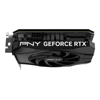 PNY GeForce RTX 5050 8GB Single Fan — perfil superior