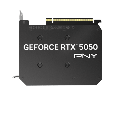 PNY GeForce RTX 5050 8GB Single Fan — placa posterior