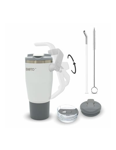 BOTO Gyro BG32-SV, 950 ml / 32 oz, Silver Bullet; vista y detalles oficiales 7.