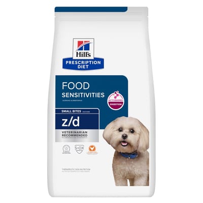 Hill's Prescription Diet z/d Food Sensitivities Small Bites, alimento para perros, 1,5 kg