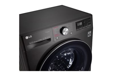 LG WD14BVC2S6C Black Steel: detalle superior del panel