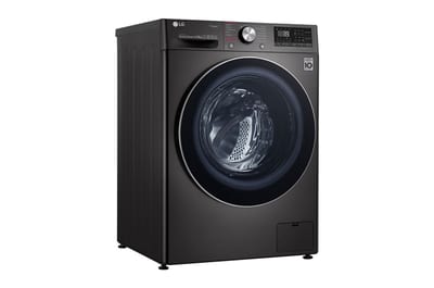 LG WD14BVC2S6C Black Steel: perspectiva frontal izquierda
