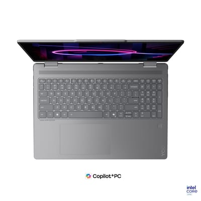 Lenovo Yoga 7i 2 en 1 16 WUXGA táctil, Core Ultra 7 355, 16GB RAM, 512GB SSD, Luna Grey, vista 9