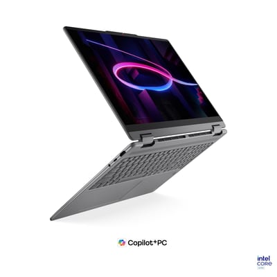 Lenovo Yoga 7i 2 en 1 16 WUXGA táctil, Core Ultra 7 355, 16GB RAM, 512GB SSD, Luna Grey, vista 4
