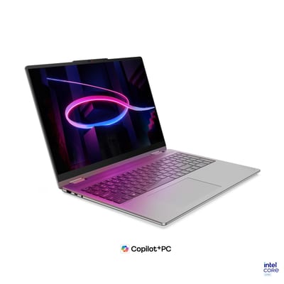 Lenovo Yoga 7i 2 en 1 16 WUXGA táctil, Core Ultra 7 355, 16GB RAM, 512GB SSD, Luna Grey, vista 2