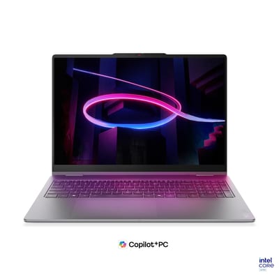 Lenovo Yoga 7i 2 en 1 16 WUXGA táctil, Core Ultra 7 355, 16GB RAM, 512GB SSD, Luna Grey, vista 3
