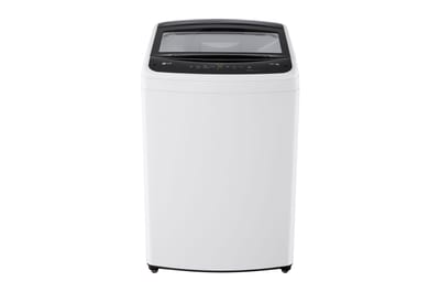 Lavadora LG WT18WVTB blanca de 18 kg, vista frontal