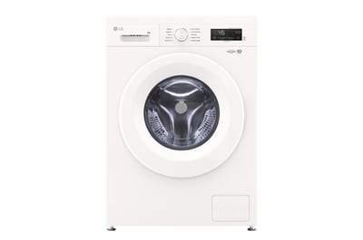 Lavadora LG WM9GWVFS6 9 kg 6 Motion DD Blanca, vista frontal del producto