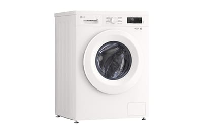 Lavadora LG WM9GWVFS6 9 kg 6 Motion DD Blanca, imagen 8: left side view