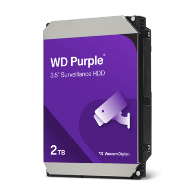 Disco duro Western Digital WD Purple de 2 TB, vista del producto