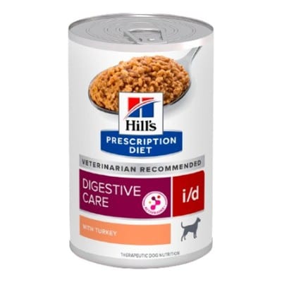 Hill's Prescription Diet i/d Digestive Care, estofado de pollo y verduras para perros, 354 g