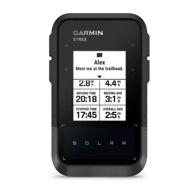 Garmin eTrex Solar, pantalla de navegación