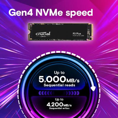 SSD Crucial P3 Plus 500GB NVMe PCIe M.2 CT500P3PSSD8 - Imagen 2
